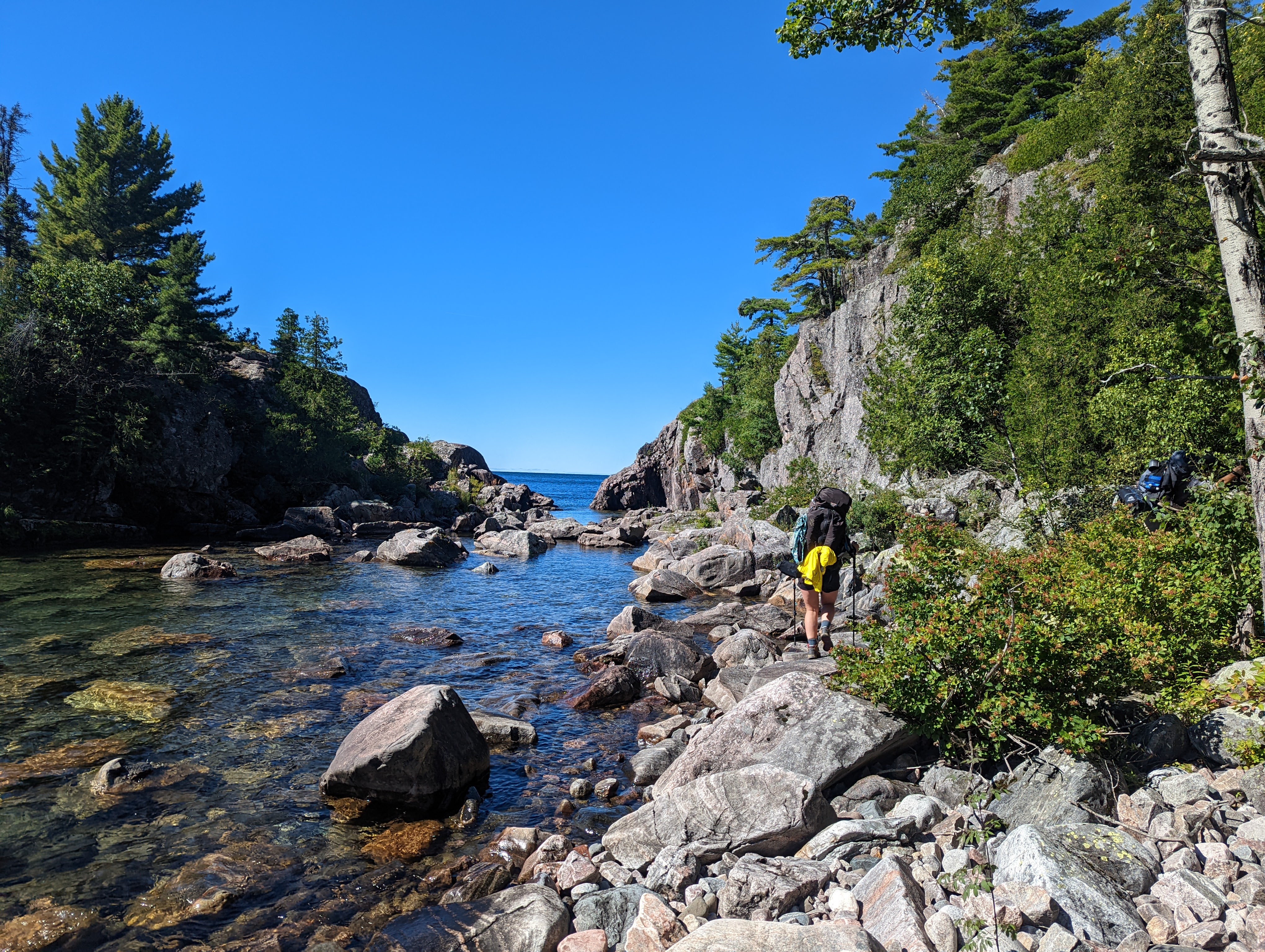 Part of the the Lake Superior Coastal Trail